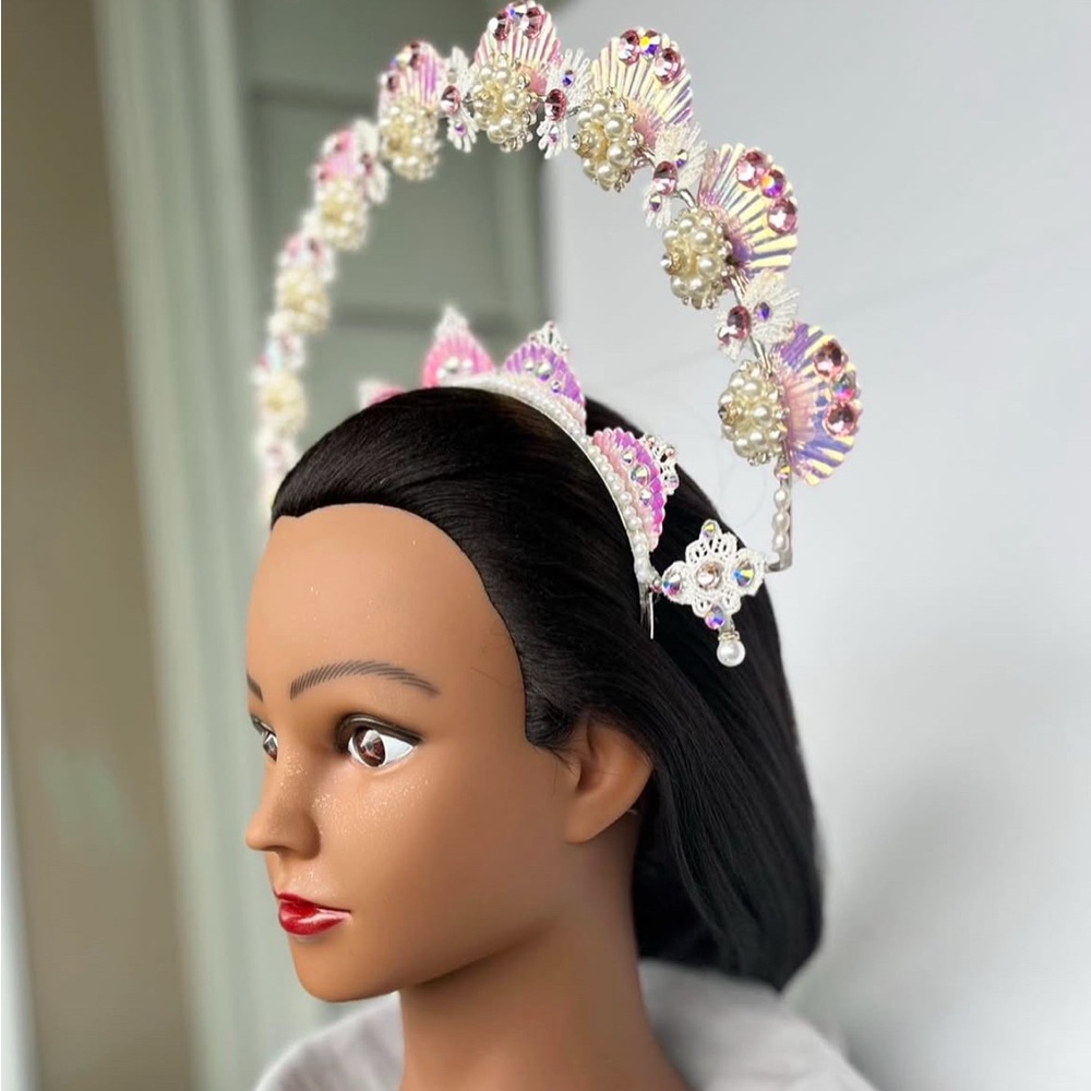 Pink and White Floral Hair Accessory